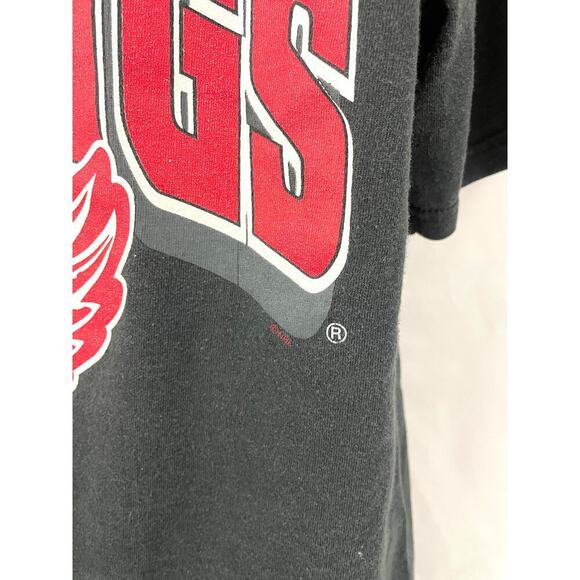 VTG Detroit Red Wings NHL Shirt L 1990's Black Hockey Sports TShirt - Picture 5 of 14